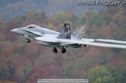 2009-10-08 Meiringen 502 McDonnell Douglas FA-18C Hornet